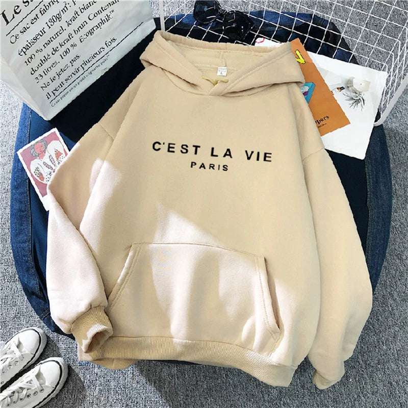 Chic Spring Loose Fit Hoodie for Women ATHLEXES