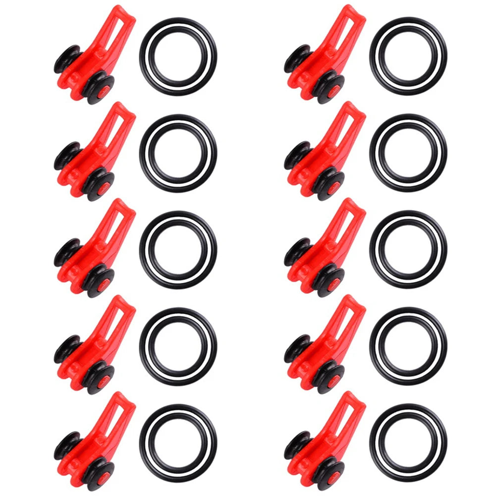 10pcs Premium Bait Keeper with Rubber Rings for Fishing ATHLEXES
