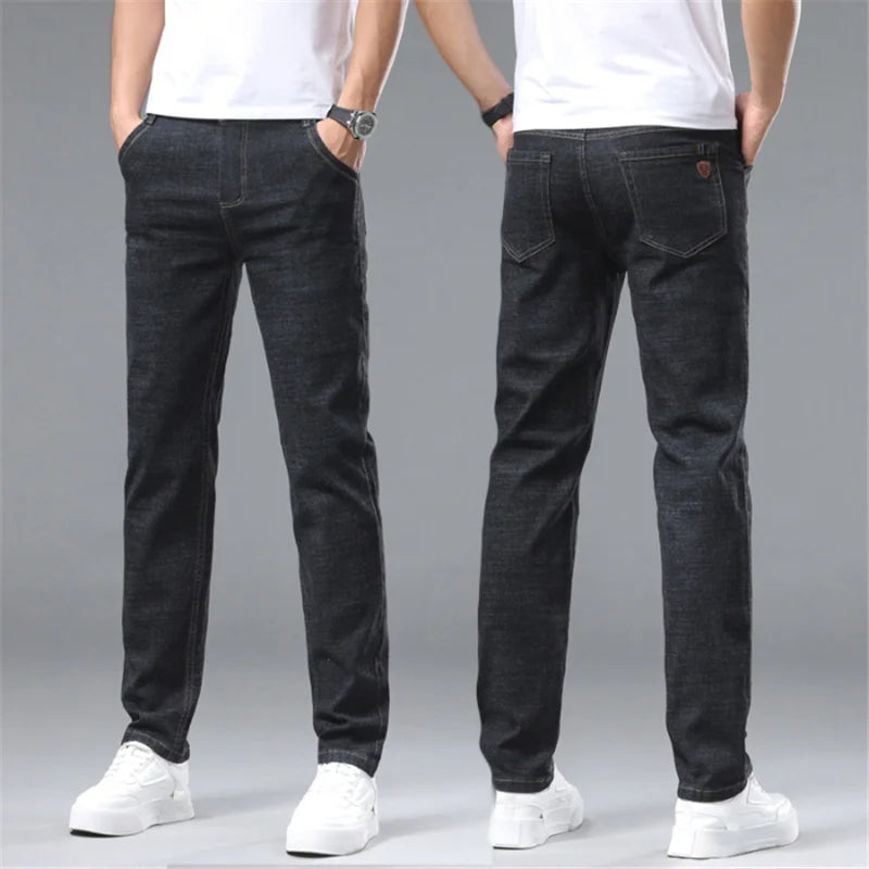 2024 Elite Stretch Loose Fit Denim Trousers for Men ATHLEXES