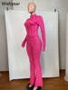 Elegant Street Style Women's Long Sleeve Tops & Flare Pants Set ATHLEXES