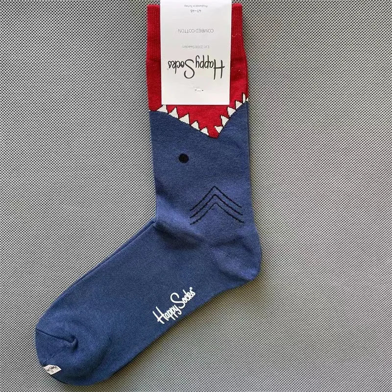 Happy Socks Men's Diamond Check Crew Socks for All Seasons ATHLEXES