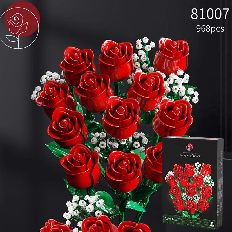 Romantic Rose Building Block Set ATHLEXES