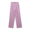 Chic High Waist Straight Leg Office Pants ATHLEXES