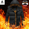 Luxury Windproof Down Jacket with Detachable Hood ATHLEXES