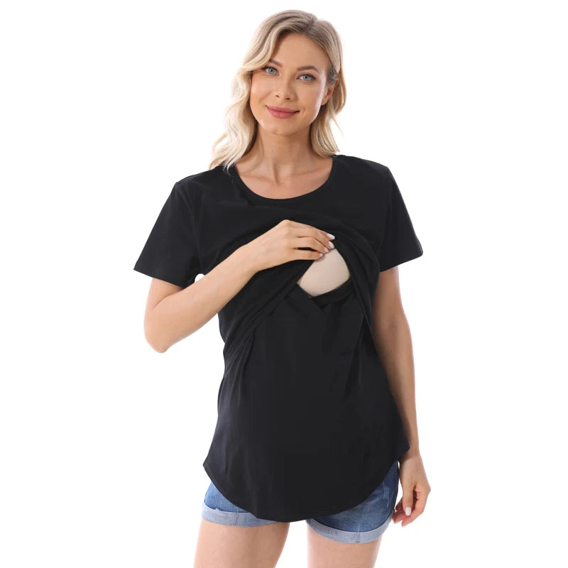 Maternity Comfort Stretch Tee for Breastfeeding ATHLEXES