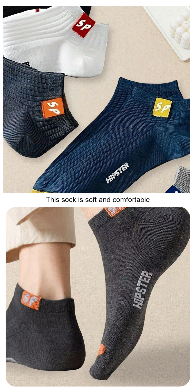 Trendy Letter Print Womenâ??s Short Socks Set ATHLEXES