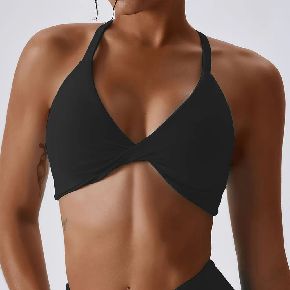 Anfilia High Elastic Halter Sports Bra ATHLEXES
