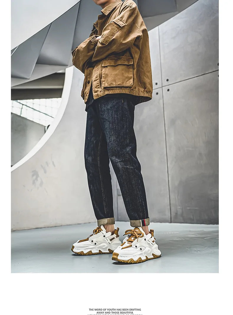 Trendy 2024 High Rise Thick Sole Men's Board Shoes ATHLEXES