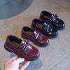 Elegant Bow-Knot Leather Flats for Girls' Events ATHLEXES