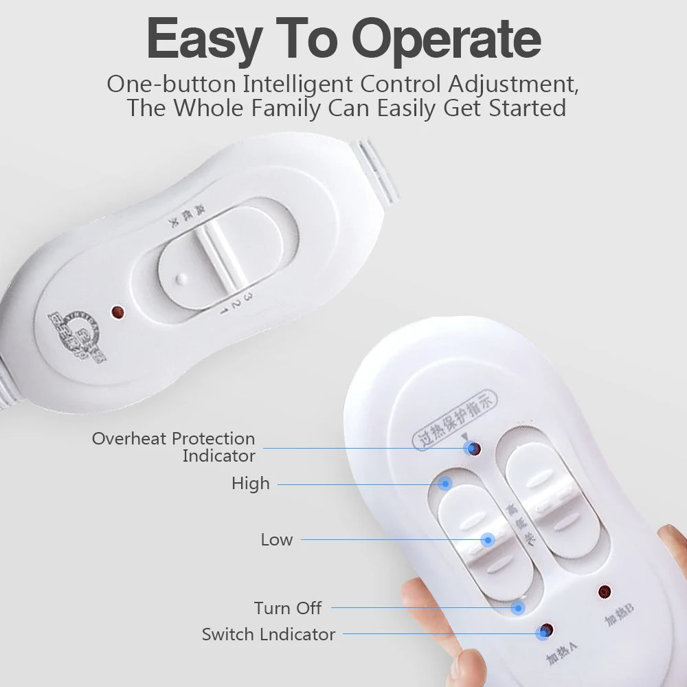 ThermoComfort Electric Blanket for Winter Warmth ATHLEXES