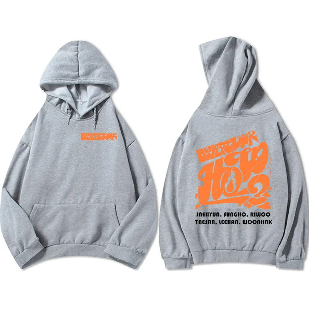 BOYNEXTDOOR Graphic Hooded Sweatshirt for Men ATHLEXES