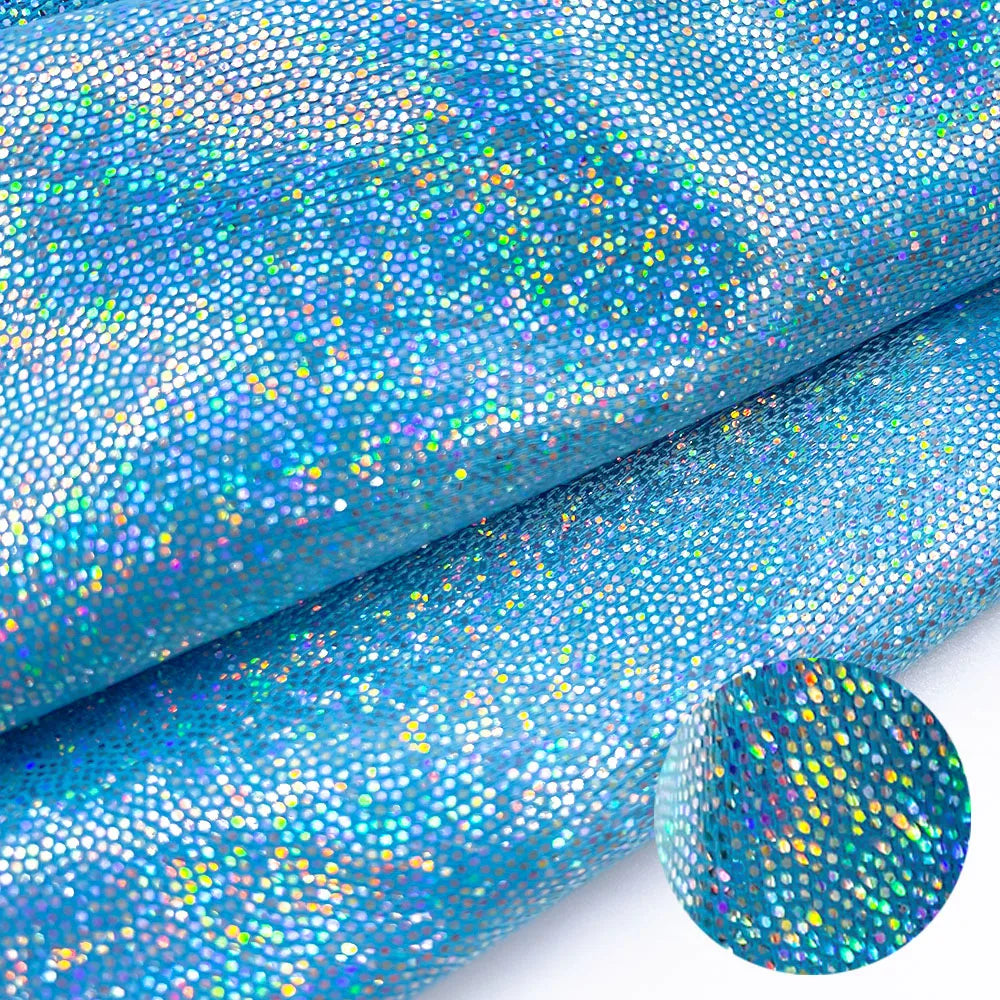 Iridescent Glitter Polyester Fabric for Crafts ATHLEXES
