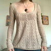 Y2K Aesthetic Vintage Babydoll Knit Sweater Tops ATHLEXES