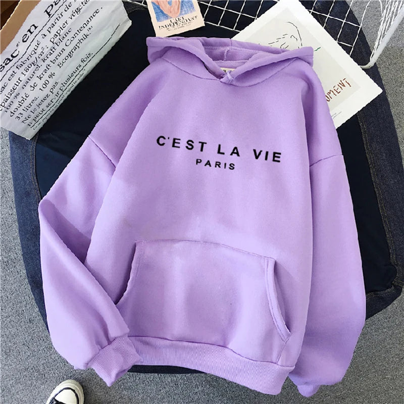 Chic Spring Loose Fit Hoodie for Women ATHLEXES