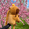 Kawaii Capybara Plush Backpack for Kids ATHLEXES