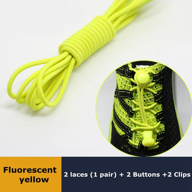 LazyLace No Tie Elastic Shoelaces - 1 Pair Stretch Fit ATHLEXES