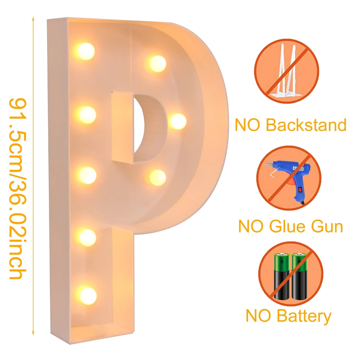 Giant LED Letter Light Box for Events & Decor ATHLEXES