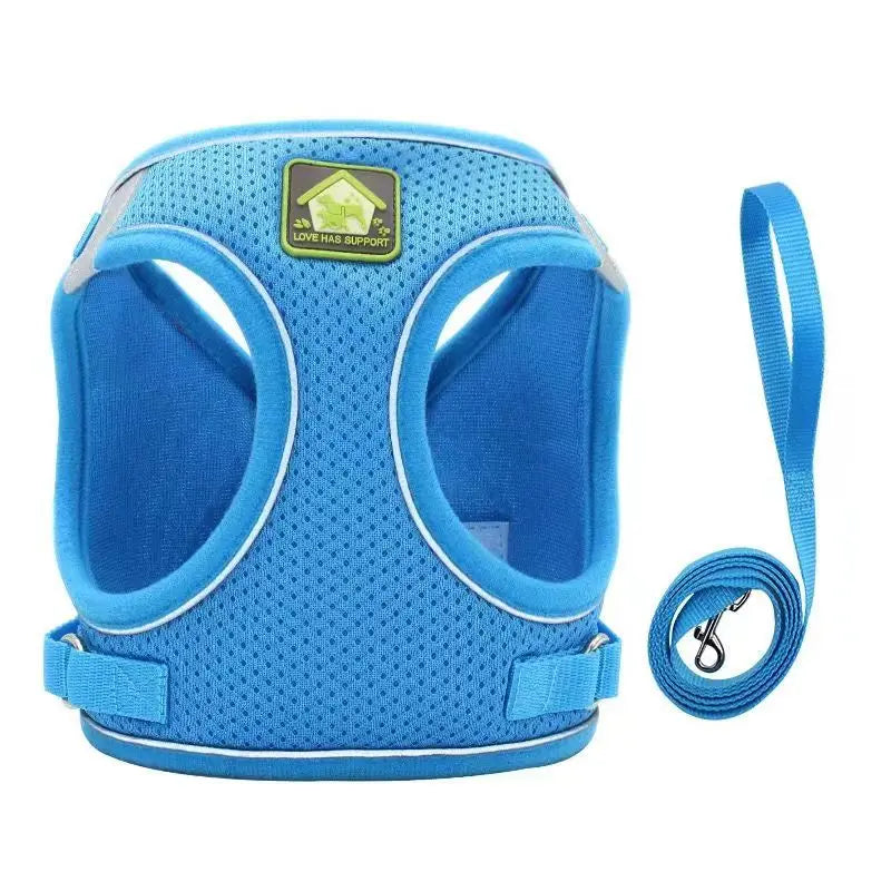 Reflective Cat Harness Set with Adjustable Leash for Small Pets ATHLEXES