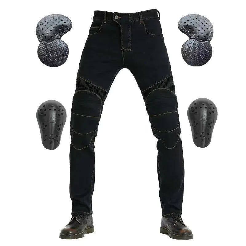 RiderShield Embroidered Motorcycle Jeans ATHLEXES