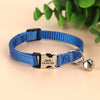 Personalized Cat Collar Reflective Nylon Dog Cats ID Collars With Bell Free Engraving for Cats Small Dogs Chihuahua 10 Colors ATHLEXES