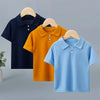 Stylish Kids' Solid Color Polo T-Shirt ATHLEXES