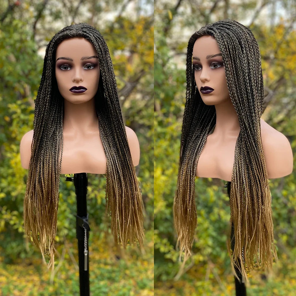 Ombre Luxe Braided Wigs for Black Women ATHLEXES