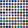 Dazzling Dragon Cat Eye Glass Cabochons - 50Pcs Set ATHLEXES