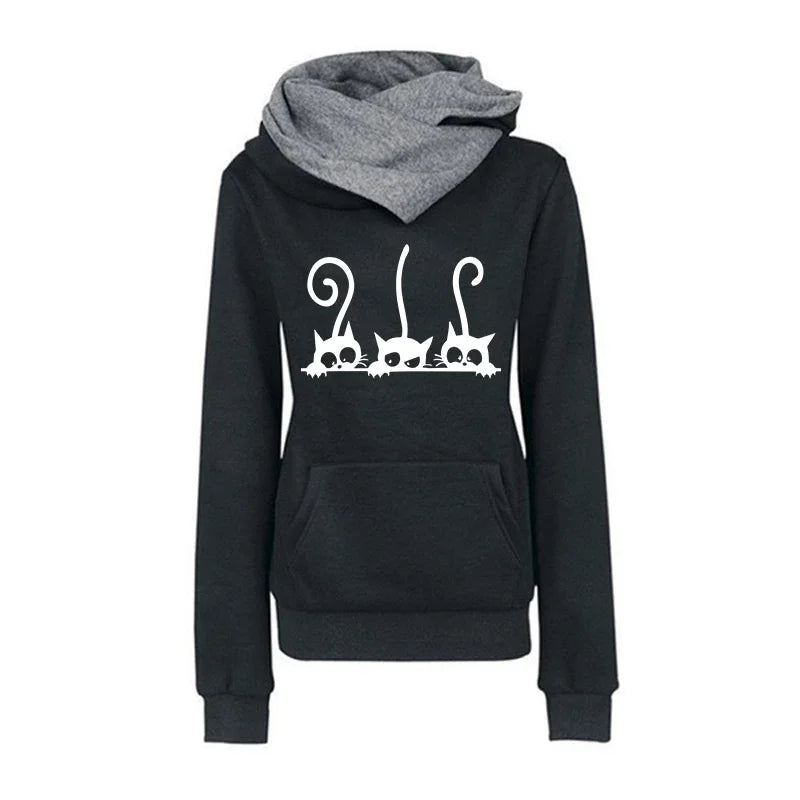 CozyCat Women's Pullover Hoodie ATHLEXES