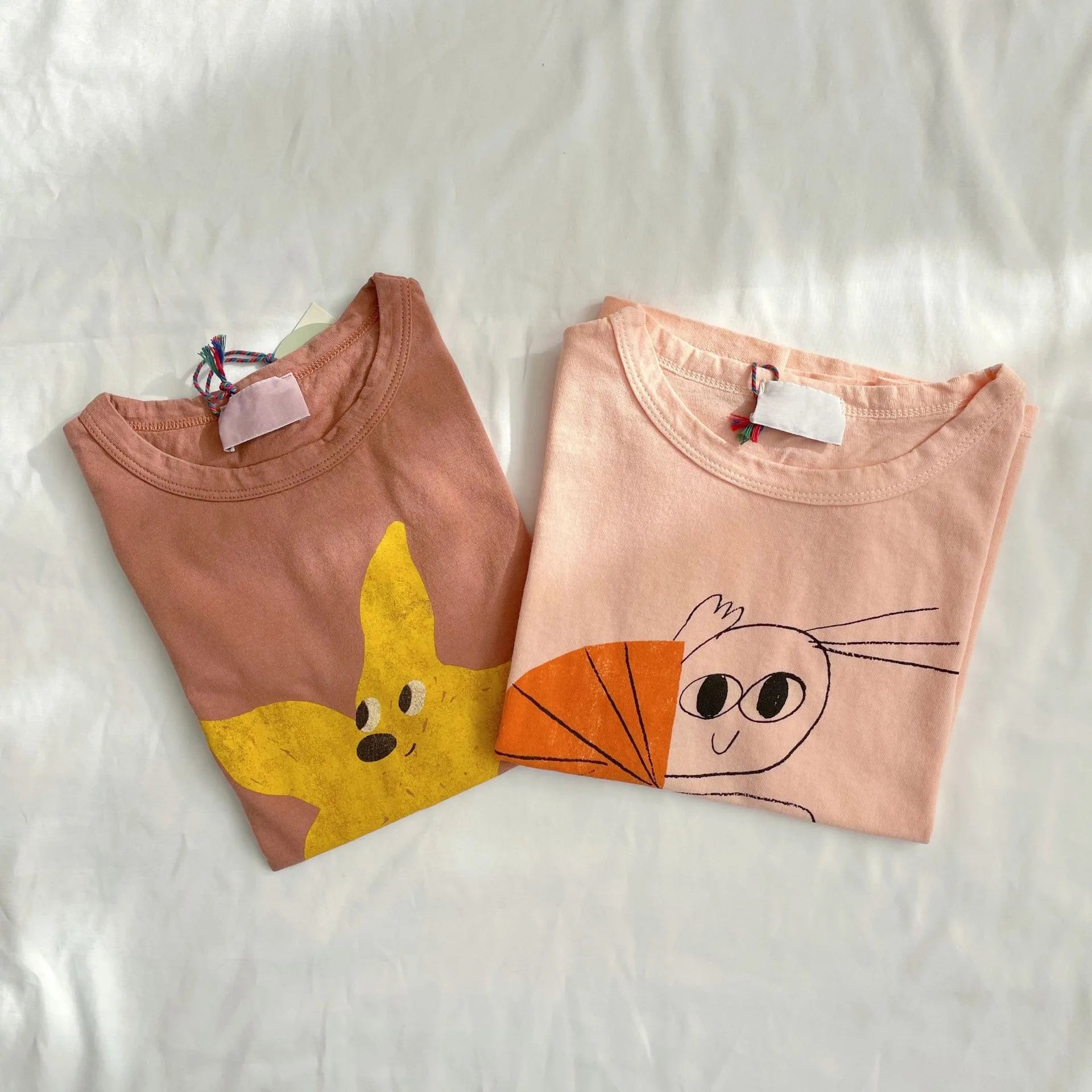 Korean Cotton Cartoon Tees for Kids 2025 Summer Collection ATHLEXES