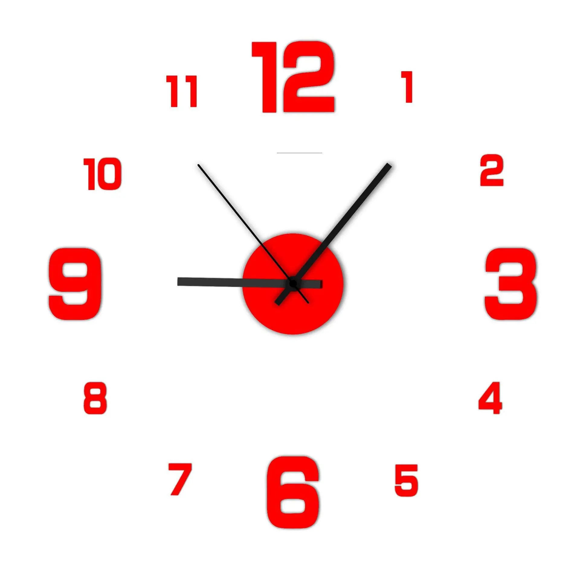 Artistry Time: 3D Wall Decal Decorative Clock ATHLEXES