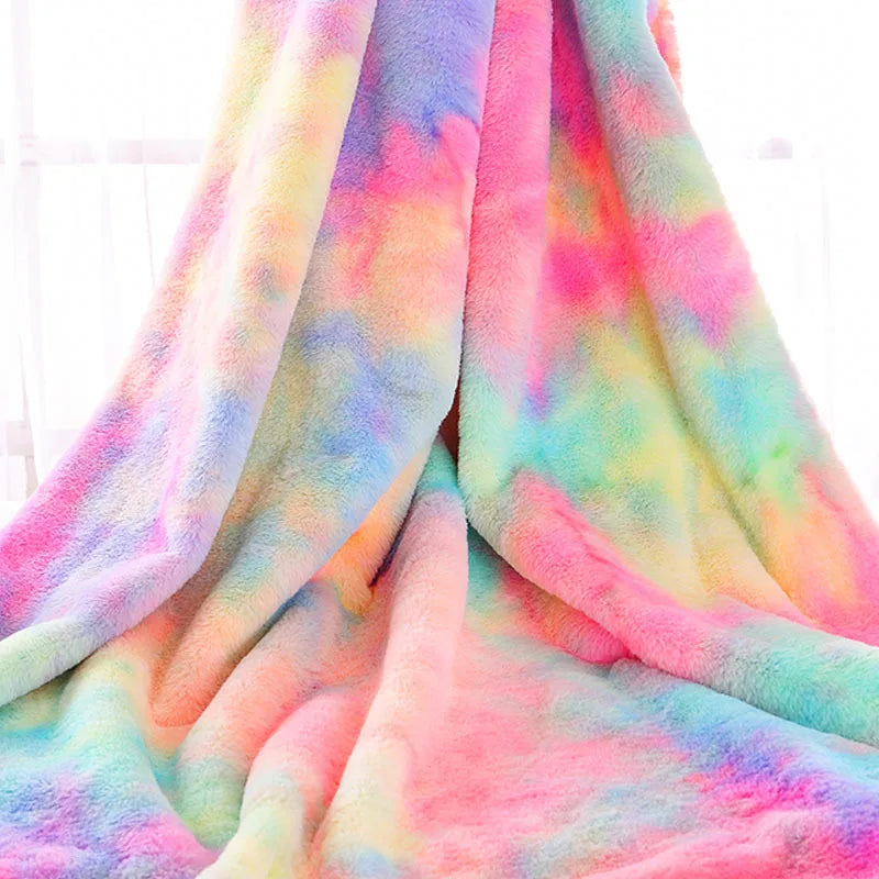 Rainbow Plush DIY Fabric for Creative Crafts ATHLEXES
