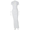 Elegant V-Neck Side Slit Maxi Dress for Women ATHLEXES