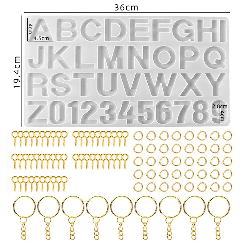 ChicLetter Epoxy Resin Mold for Custom Jewelry ATHLEXES