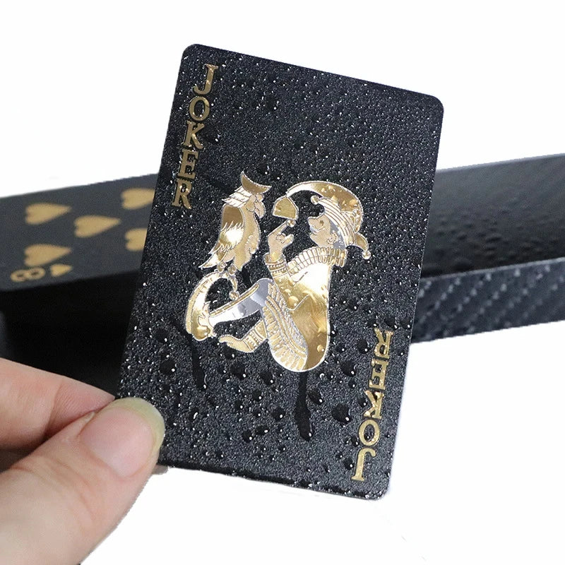 Luxury Waterproof Black Gold Playing Cards Set ATHLEXES