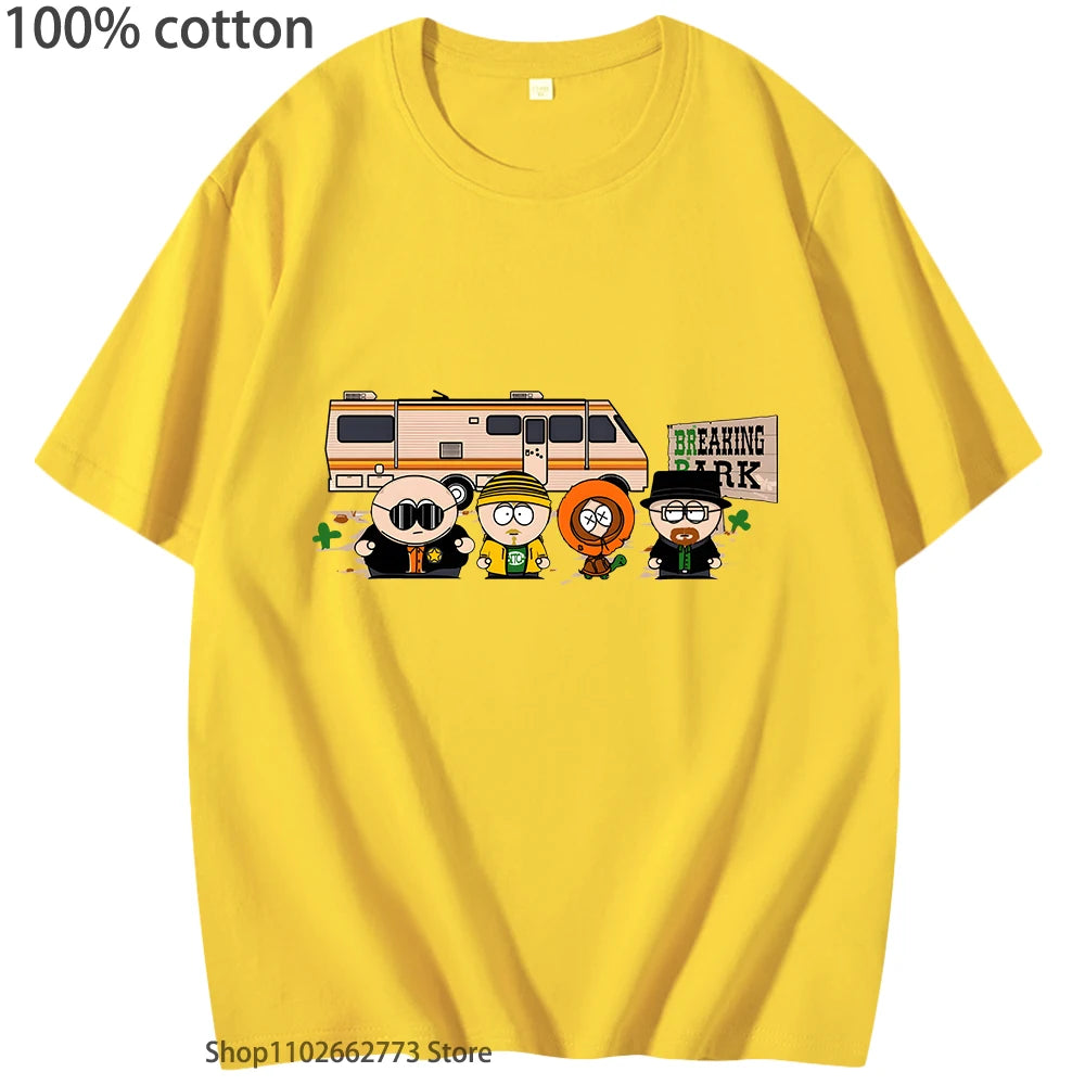 Breaking Bad Chicken Brothers Cotton Tee - Y2K Streetwear ATHLEXES