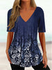 WaveCurve 3D Print V-Neck Tee ATHLEXES
