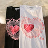 Harajuku Love Print Oversized Women's Graphic Tee Shirt ATHLEXES