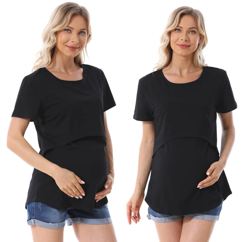 Maternity Comfort Stretch Tee for Breastfeeding ATHLEXES