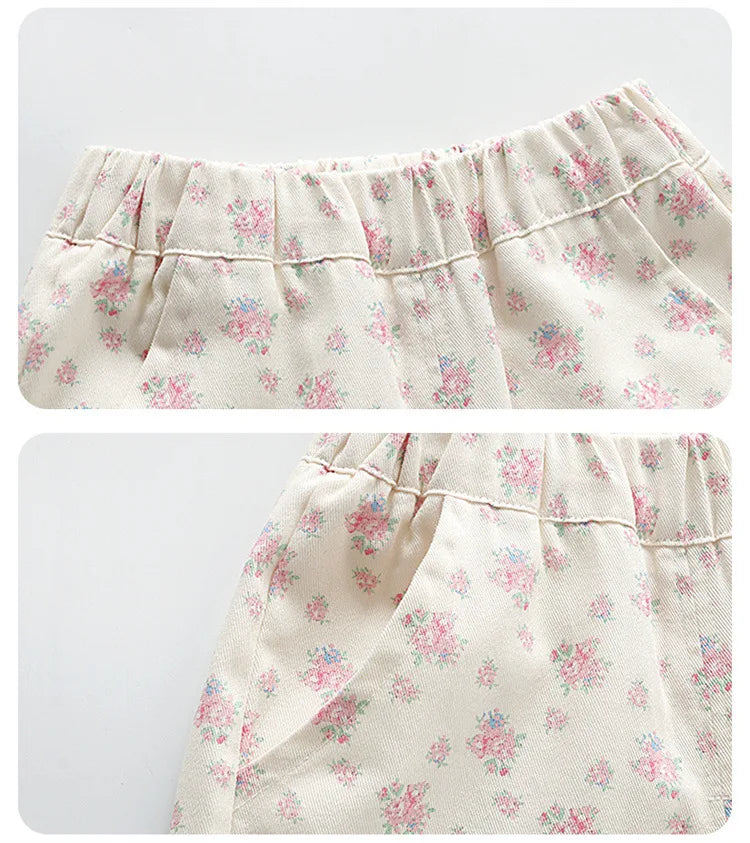 Floral Bunny Hoodie and Trousers Set for Girls ATHLEXES