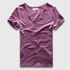 VogueFit Solid Cotton V-Neck Slim Fit T-Shirt for Men ATHLEXES