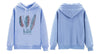 FeatherPrint Velvet Hooded Sweatshirt for Women ATHLEXES