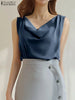 SilkCowl Elegant Satin Tank Top for Women ATHLEXES