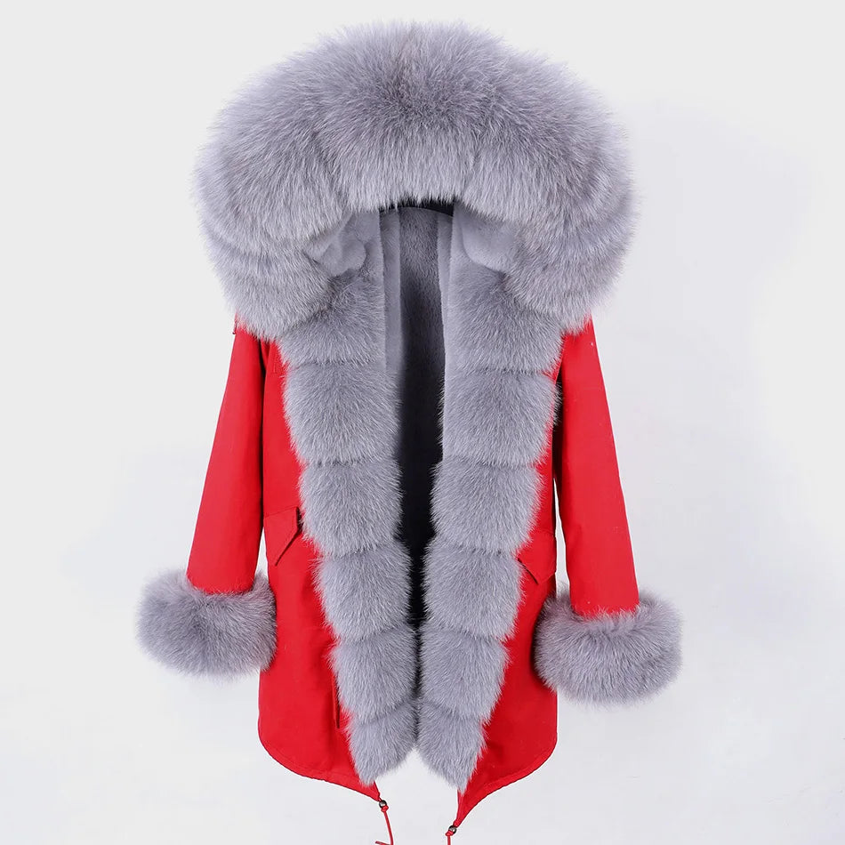 Sophisticated Real Fur Hooded Outerwear ATHLEXES