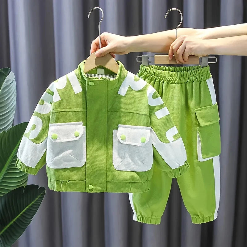 Trendy Denim Set for Boys: Spring & Autumn Style ATHLEXES