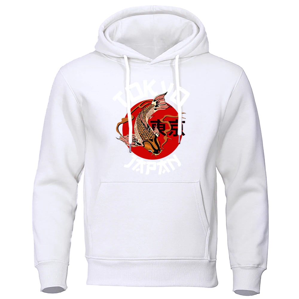 Koi Artistry Fleece Hoodie for Men ATHLEXES