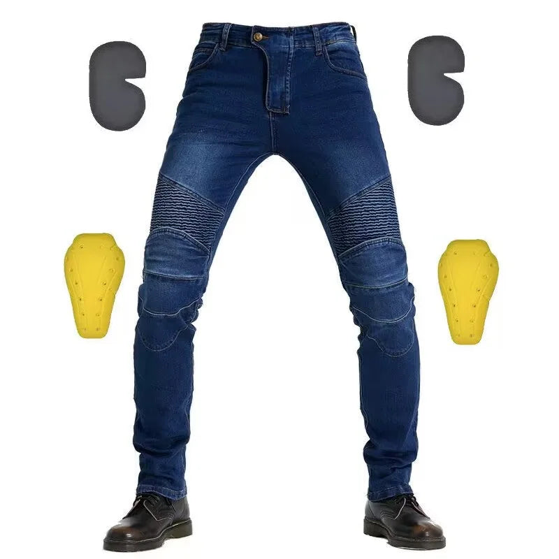 RiderShield Embroidered Motorcycle Jeans ATHLEXES
