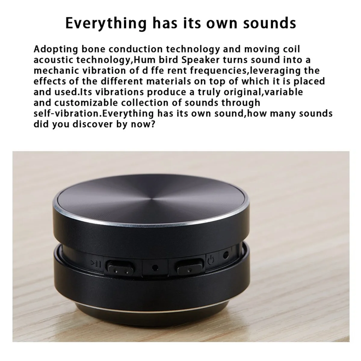 SonicWave Portable Bluetooth Bone Conduction Speaker (Silver) ATHLEXES