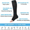 Varicose Vein Relief: S-XXL Toeless Compression Socks ATHLEXES