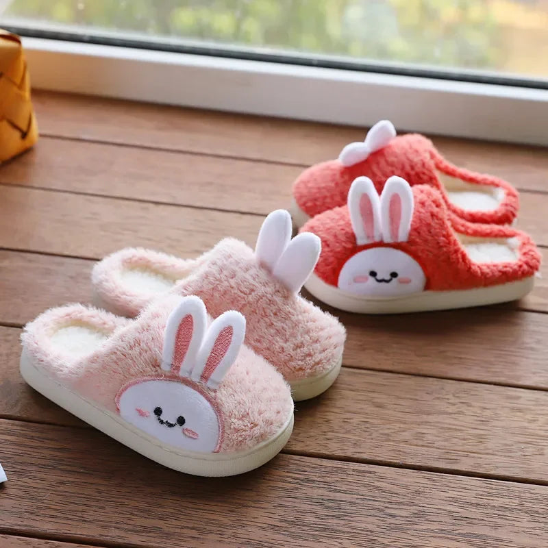 Cozy Rabbit Flip Flops for Kids - Warm Cotton Slippers ATHLEXES