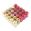 Festive 50Pcs 4cm Christmas Baubles for 2024 Decor ATHLEXES